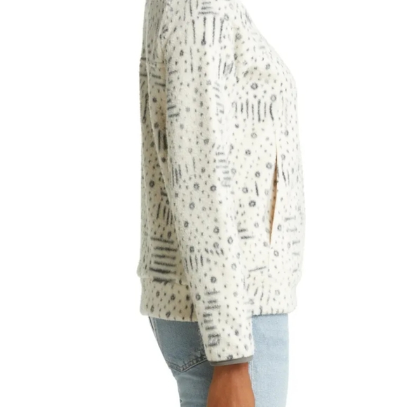 NWOT Billabong Women's Boundary Half Zip Top Thick Fleece Sweatshirt - Picture 4 of 12